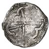 Image 2 : Potosi, Bolivia, cob 8 reales, 1637TR, rare.