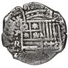 Image 1 : Potosi, Bolivia, cob 8 reales, Philip IV, assayer R (Ramirez, 1646-8) over P (Peralta, 1646-7), extr