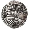 Image 1 : Potosi, Bolivia, cob 4 reales, Philip II, assayer B (5th period), borders of x's.