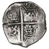Image 2 : Potosi, Bolivia, cob 4 reales, 161(7)M, date at 1-2 o'clock, very rare mule with P-Q-M to left of sh