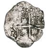 Image 2 : Potosi, Bolivia, cob 2 reales, Philip IV, assayer R (Ramirez, 1646-8), extremely rare.
