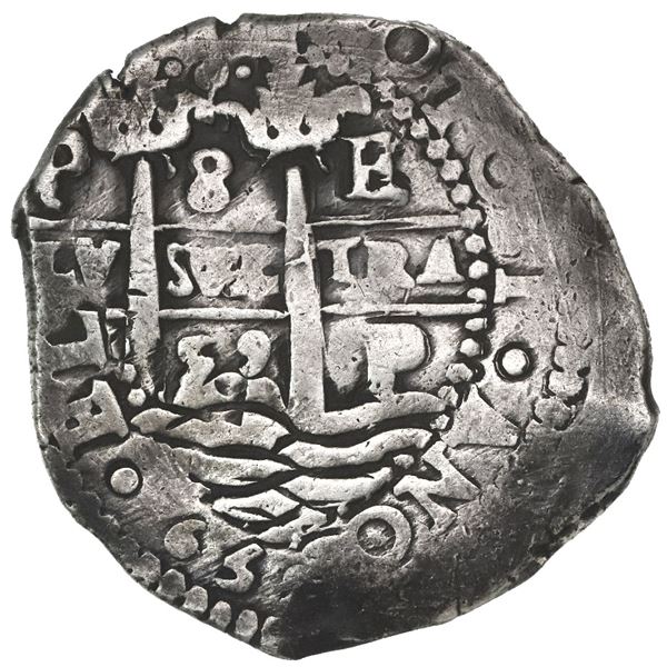 Potosi, Bolivia, cob 8 reales, 1659E.