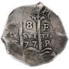 Image 1 : Potosi, Bolivia, cob 8 reales, 1677E, NGC VF 20.
