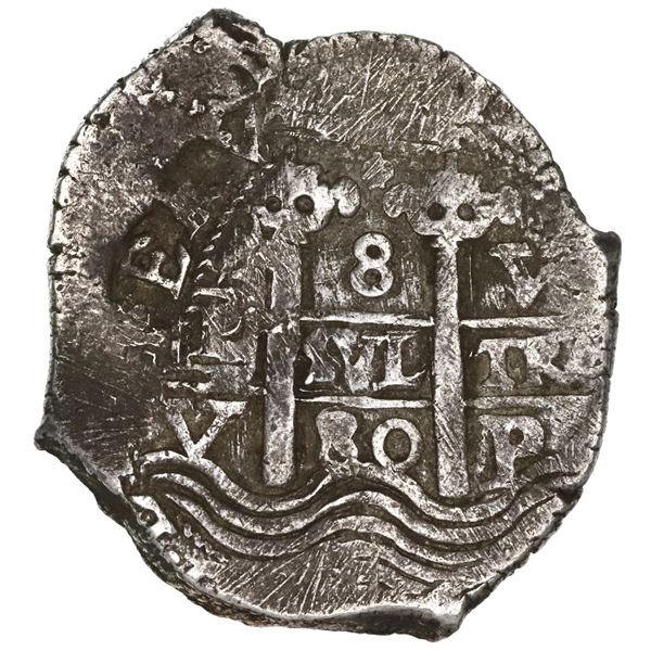 Potosi, Bolivia, cob 8 reales, 1680V.