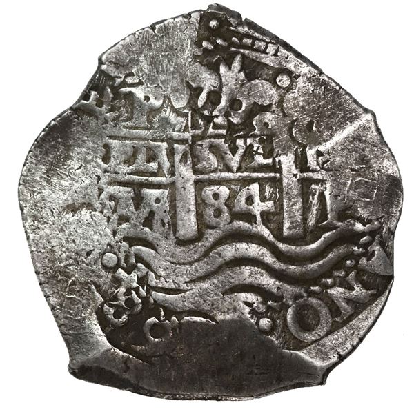Potosi, Bolivia, cob 8 reales, 1684VR.