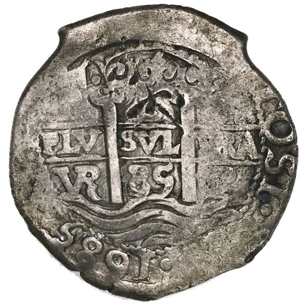 Potosi, Bolivia, cob 8 reales, 1685VR, ex-Association (1707).