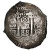 Image 1 : Potosi, Bolivia, cob 8 reales, 1688VR.