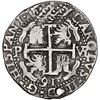 Image 2 : Potosi, Bolivia, cob 8 reales Royal (galano), 1691VR, rare, NGC VF details / holed.