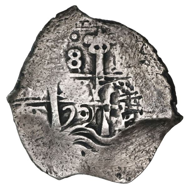 Potosi, Bolivia, cob 8 reales, 1701F.