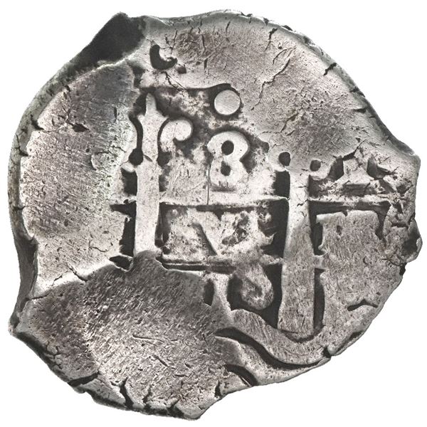 Potosi, Bolivia, cob 8 reales, 1710Y.