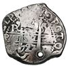 Image 1 : Potosi, Bolivia, cob 8 reales, 1727Y, Louis I, rare, with Guatemala sun-over-mountains countermark (