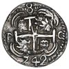 Image 2 : Potosi, Bolivia, cob 8 reales Royal (galano), 1742C, rare, NGC AU 53, Lazaro Plate.