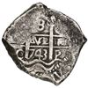 Image 1 : Potosi, Bolivia, cob 8 reales, 1743C.