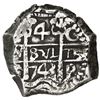 Image 1 : Potosi, Bolivia, cob 4 reales, 1743C.