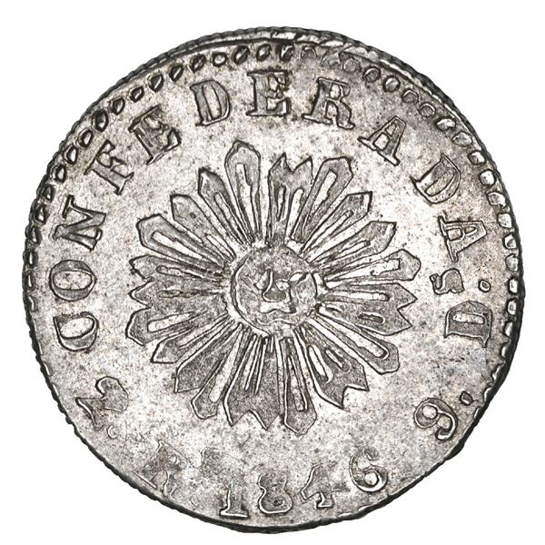 Cordoba, Argentina, 2 reales, 1846, 2.Rs. 9.Ds., NGC MS 61, finest known in NGC census, ex-O'Brien.