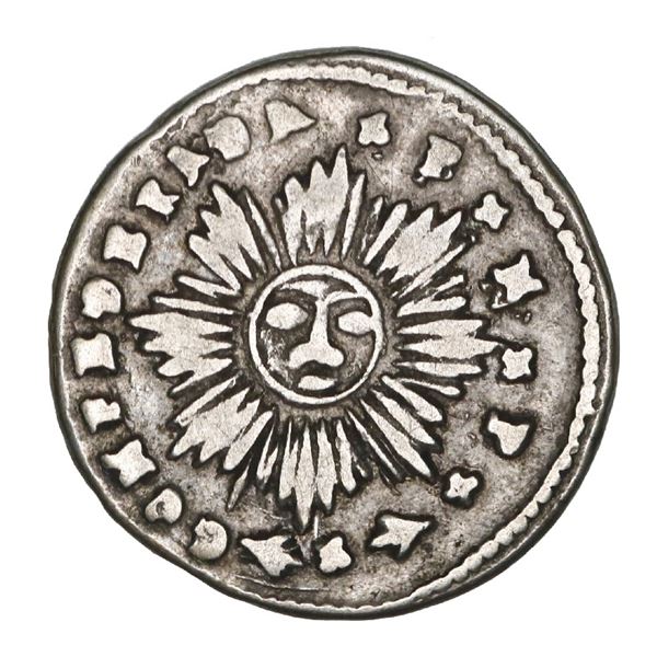 Cordoba, Argentina, 1 real, 1840 *P*N*P*, castle type, rare, NGC VF 20, finest known in NGC census,