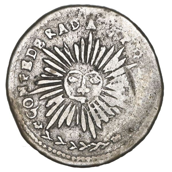 Cordoba, Argentina, 1 real, 1840 *P*(N*P*), castle type, rare, NGC VG 10, ex-O'Brien.