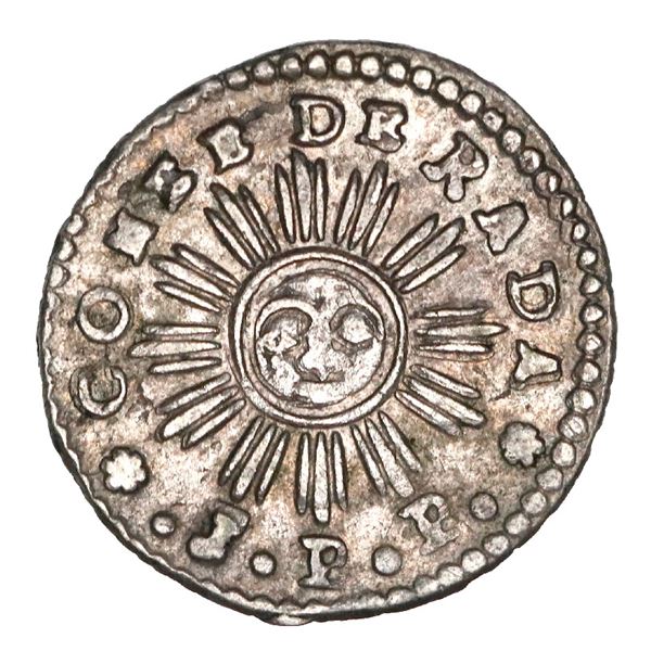 Cordoba, Argentina, 1 real, 1841 *.J.P.P.*, NGC XF 40, finest and only example in NGC census, ex-O'B