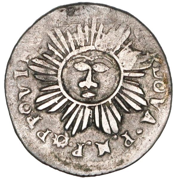 Cordoba, Argentina, 1/2 real, 1841 P.N.P., CONFEDERADA, rare, NGC VF 35, finest and only example in