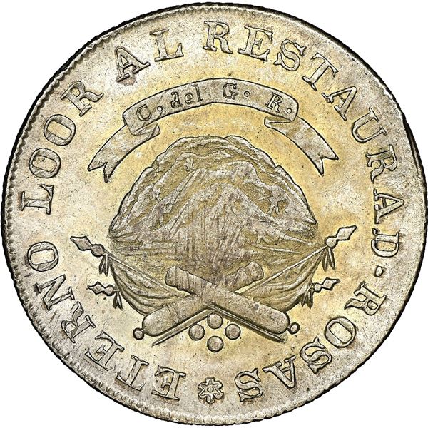 La Rioja, Argentina, 4 reales, 1846V, NGC MS 61.