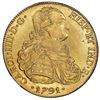 Image 1 : Potosi, Bolivia, gold bust 8 escudos, Charles IV (laureate bust), 1791PR, very rare one-year type, N