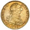 Image 1 : Potosi, Bolivia, gold bust 4 escudos, Charles III, 1780PR, rare.