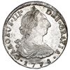 Image 1 : Potosi, Bolivia, bust 8 reales, Charles III, 1778PR, NGC MS 61.