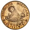 Image 2 : Potosi, Bolivia, gold 8 scudos, 1834LM, PCGS AU53.