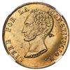 Image 1 : Potosi, Bolivia, gold 8 scudos, 1851MF, NGC AU 55.