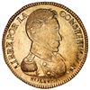 Image 1 : Potosi, Bolivia, gold 4 scudos, 1834LM, rare.