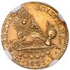 Image 2 : Potosi, Bolivia, gold 1 scudo, 1831JL, NGC MS 62, finest known in NGC census, ex-Lissner.