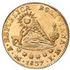 Image 2 : Potosi, Bolivia, gold 1 scudo, 1837LM, PCGS AU58.