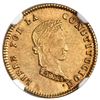 Image 1 : Potosi, Bolivia, gold 1 scudo, 1855MJ, NGC AU 55, ex-Newman.