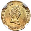 Image 1 : Potosi, Bolivia, gold 1/2 scudo, 1842LR, NGC MS 63, ex-Flores.