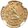 Image 2 : Potosi, Bolivia, gold 1/2 scudo, 1842LR, NGC MS 63, ex-Flores.