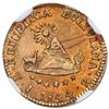 Image 2 : Potosi, Bolivia, gold 1/2 scudo, 1844R, coin axis, NGC MS 62 ("top pop"), ex-Newman.