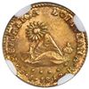 Image 2 : Potosi, Bolivia, gold 1/2 scudo, 1847R, NGC MS 63 ("top pop").