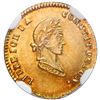 Image 1 : Potosi, Bolivia, gold 1/2 scudo, 1855MJ, NGC MS 64 with WINGS gold sticker, finest known in NGC cens