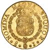 Image 2 : Santiago, Chile, gold bust 8 escudos, Charles III (bust of Ferdinand VI), 1762J.