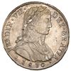 Image 1 : Santiago, Chile, bust 8 reales, Ferdinand VII transitional (laureate "admiral" bust), 1810FJ, NGC MS