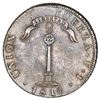 Image 1 : Santiago, Chile, "volcano" peso, 1817FJ, "Y" to left, NGC AU 50.