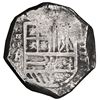 Image 1 : Cartagena, Colombia, cob 8 reales, Philip IV, assayer E below mintmark NR to left (1626-30), rare, P
