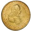 Image 1 : Bogota, Colombia, gold bust 8 escudos, Ferdinand VI, 1757SJ.