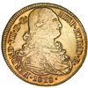Image 1 : Popayan, Colombia, gold bust 8 escudos, Ferdinand VII (bust of Charles IV), 1818FM.
