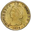 Image 1 : Popayan, Colombia, gold 8 escudos, 1823FM, NGC AU 58 ("top pop"), ex-Millennia (stated on label).