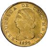 Image 1 : Bogota, Colombia, gold 8 escudos, 1825JF, NGC MS 62, finest known in NGC census.