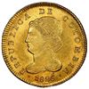 Image 1 : Bogota, Colombia, gold 4 escudos, 1826JF, very rare, NGC MS 64, finest known, ex-Eliasberg, ex-Lissn