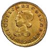 Image 1 : Popayan, Colombia, gold 1 escudo, 1828RU, NGC AU 55, finest known in NGC census, ex-Frank Sedwick (s