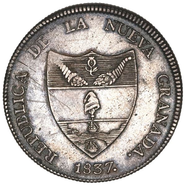 Bogota, Colombia, 8 reales, 1837RS.