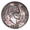Image 1 : Medellin, Colombia, silver piefort pattern 20 centavos, 1915, with ENSAYO, reeded edge, rare, ex-Eld